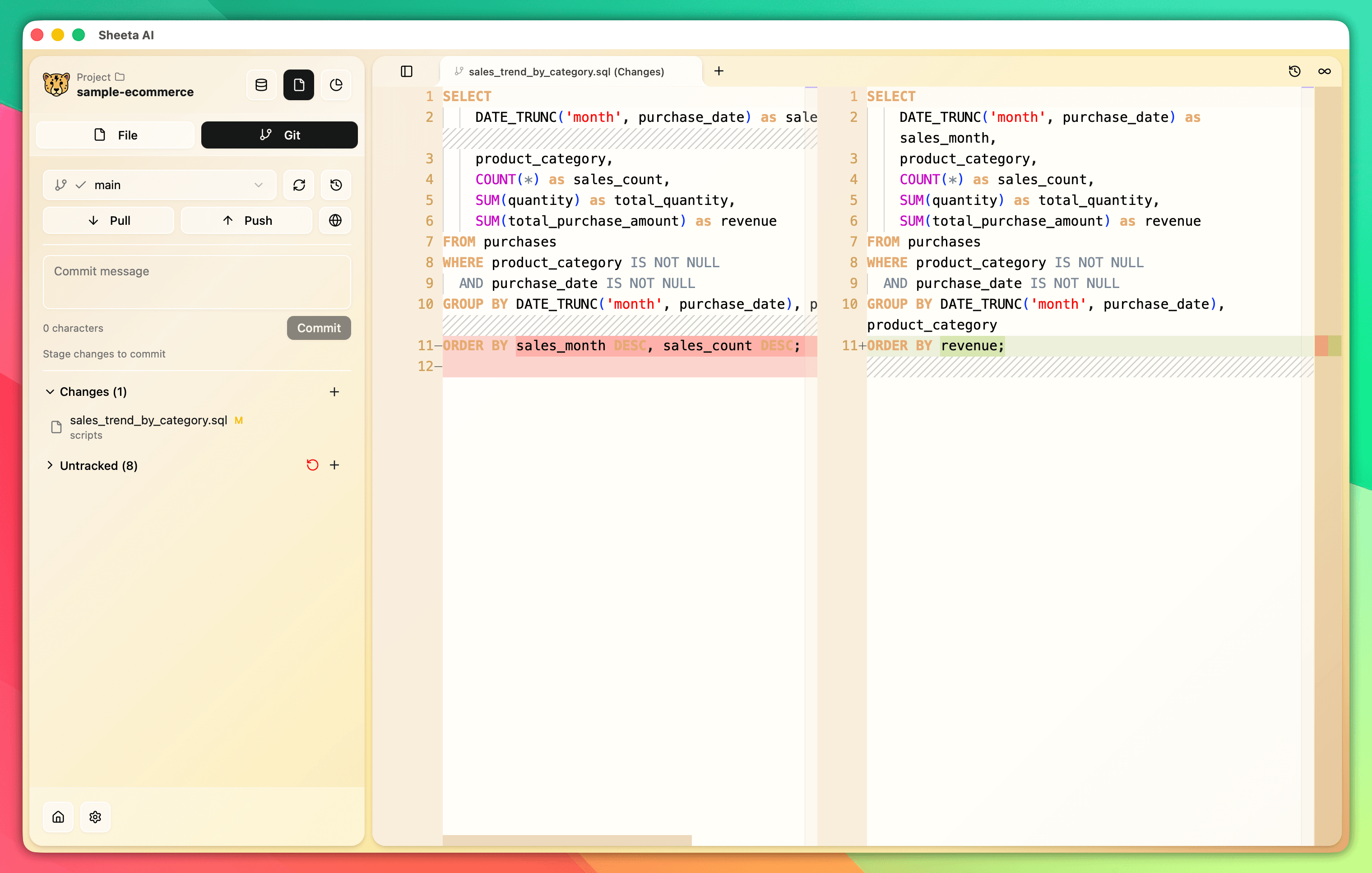 Sheeta AI version control